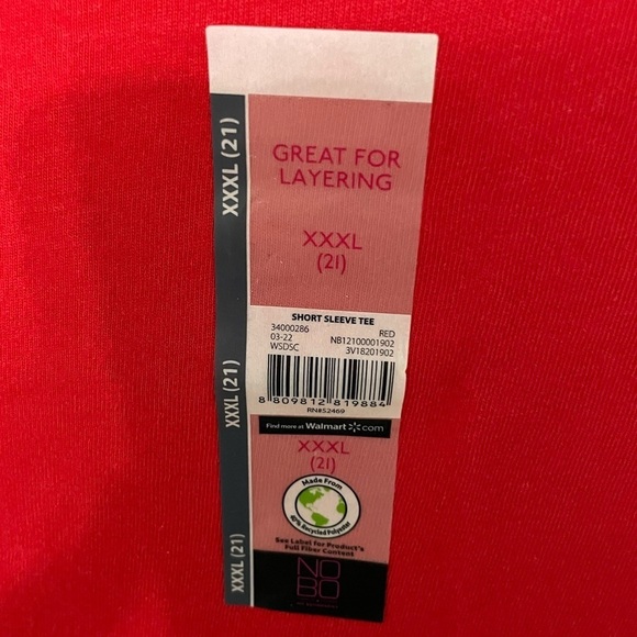 Two brand new t-shirts with tags size XXXL one in red one in pink - Picture 8 of 10